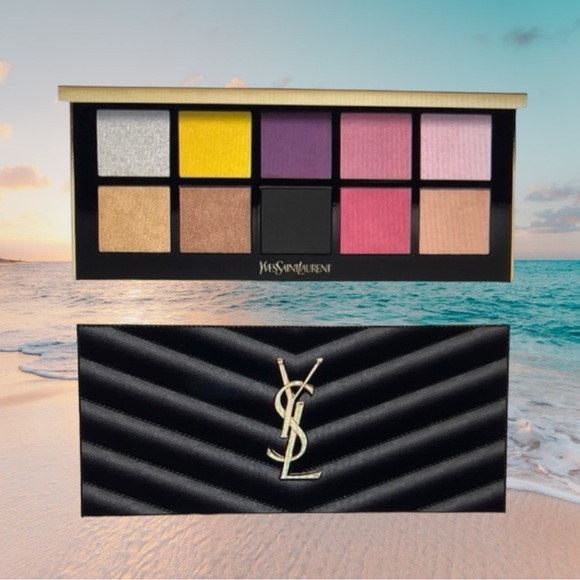 SOLD๐บYves Saint Laurent๐Couture Color converts to Black Clutch NEW IN BOX - Picture 2 of 16